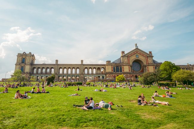 Ally Pally Park view of Building